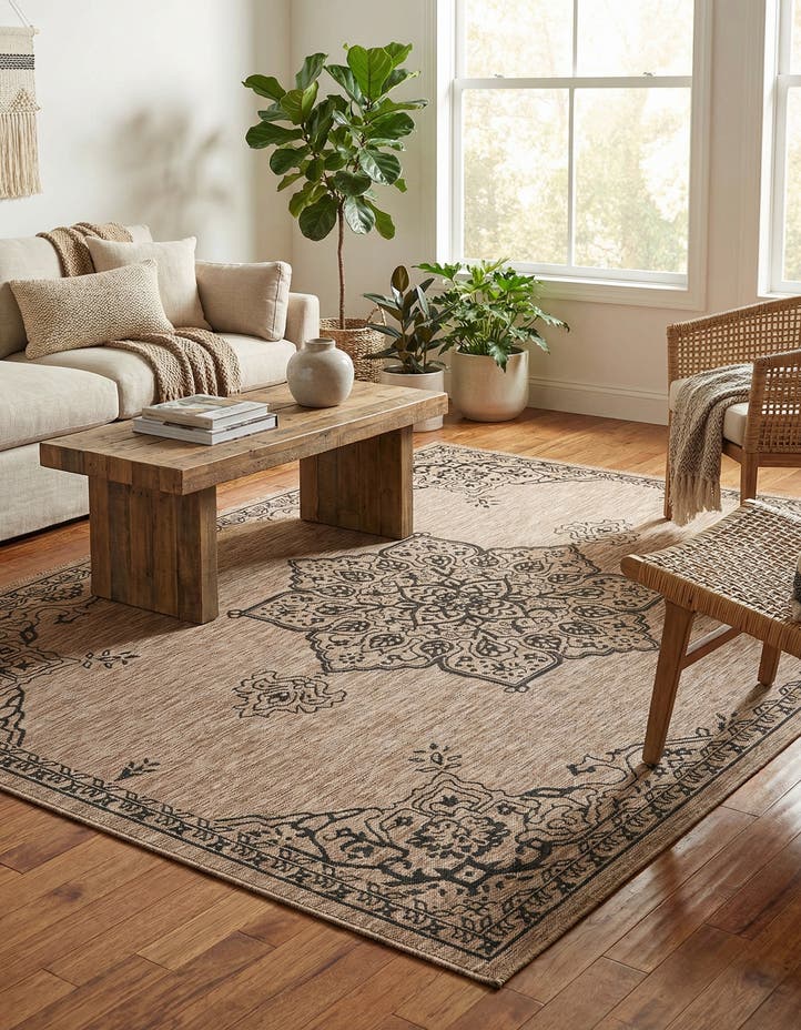 7' 10 x 10' Easy-Clean Traditional Indoor / Ou...