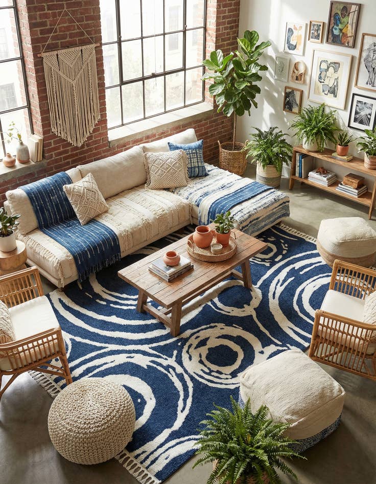 Detail image of 9' 6 x 14' 3 Boho Rug