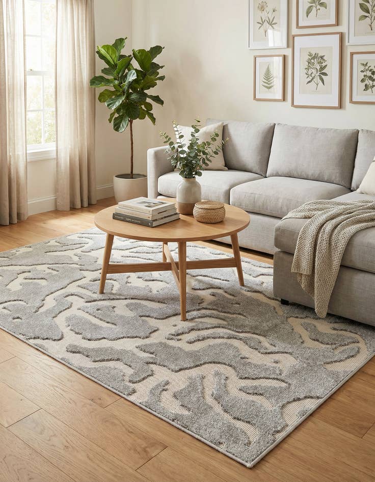 Detail image of 4' x 6' Easy-Clean Sabrina Soto Indoor / Outdoor Rug
