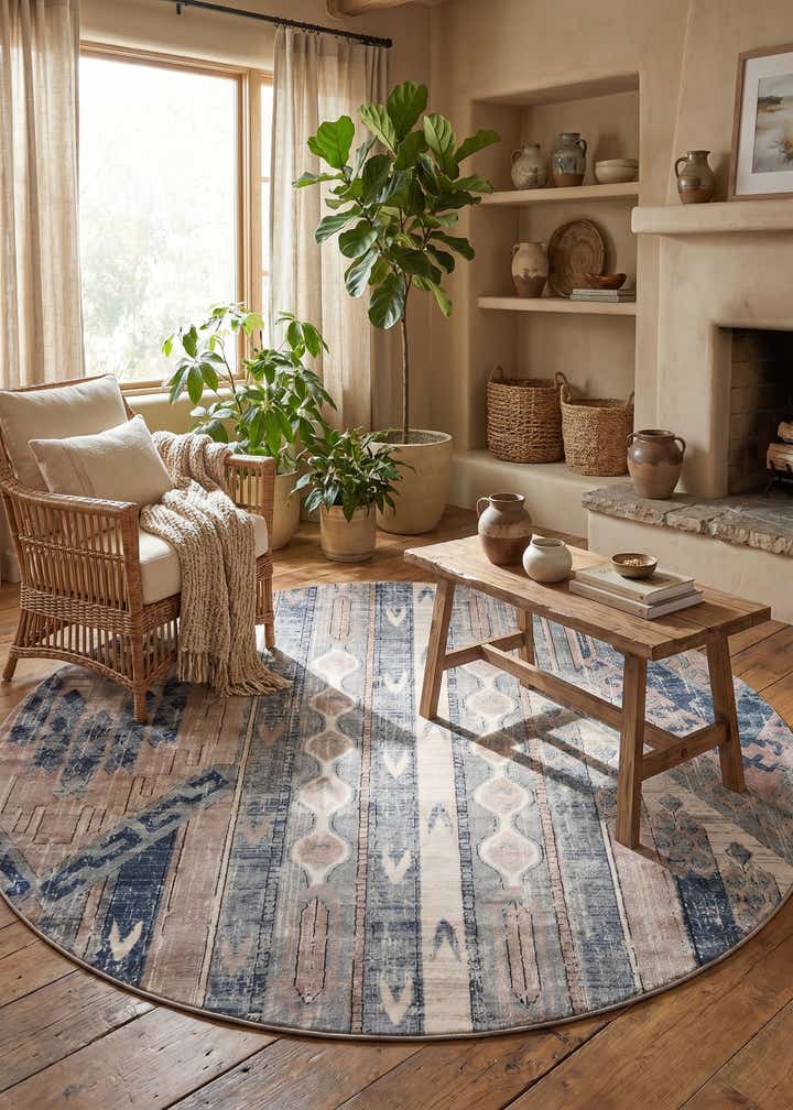 7' x 7' Oregon Round Rug