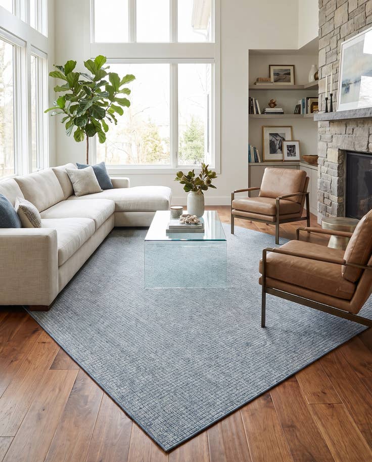 Detail image of 10' x 14' Easy-Clean Checkered Indoor / Outdoor Rug