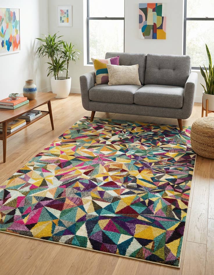 Detail image of 5' x 8' Washable Hyacinth Rug