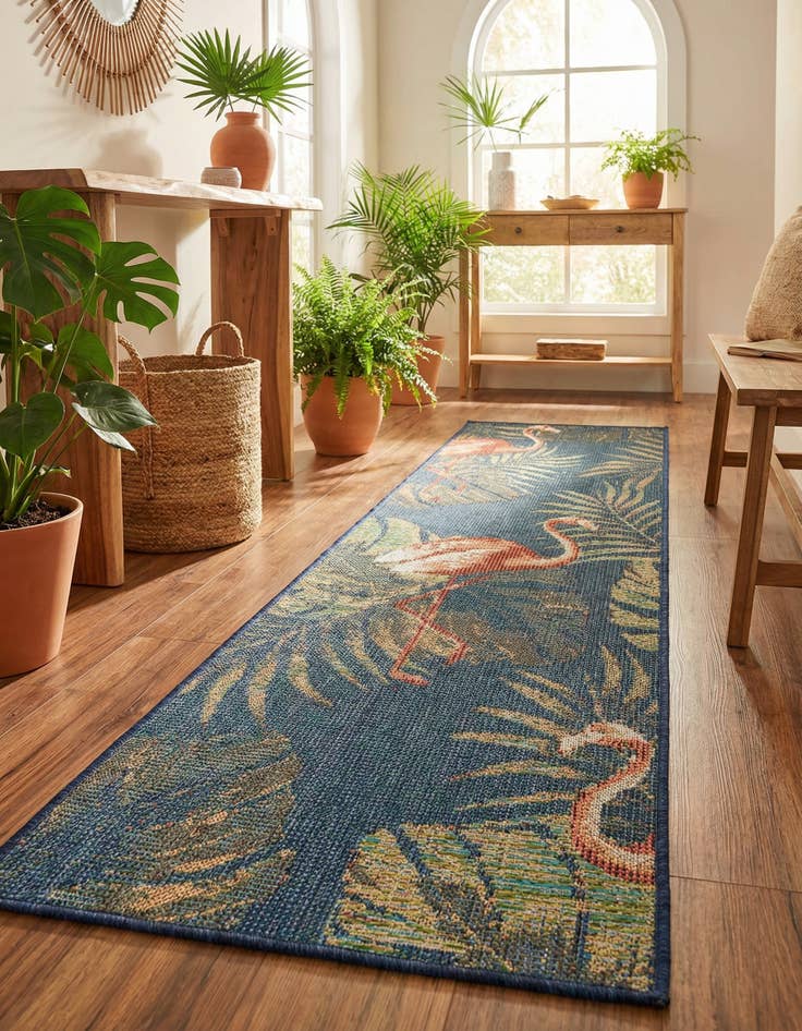 Detail image of 2' x 7' 10  Washable Baja Indoor / Outdoor Runner Rug