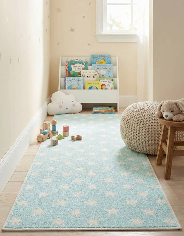 Detail image of 2' 2 x 6' Whimsy Kids Runner Rug