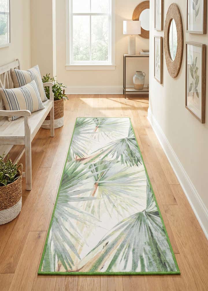 2' x 6' 1 Easy-Clean Jill Zarin Caribbean Indoor / Outdoor Runner Rug