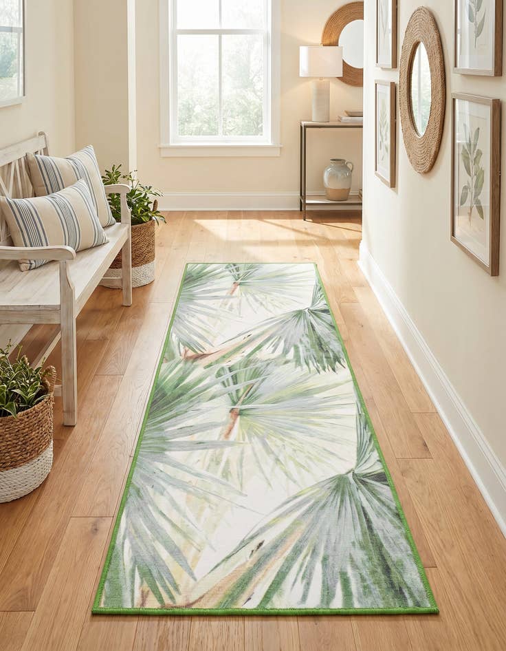 Detail image of 2' x 6' 1 Easy-Clean Jill Zarin Caribbean Indoor / Outdoor Runner Rug