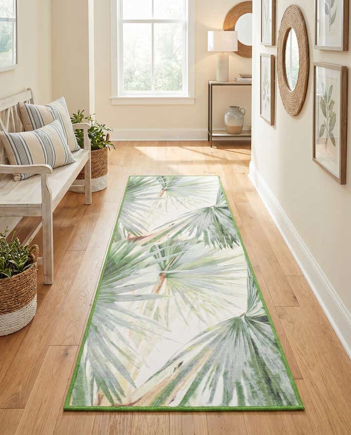 2' x 6' 1 Easy-Clean Jill Zarin Caribbean Indoor / Outdoor Runner Rug