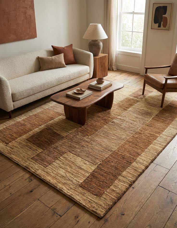 Detail image of 5' 1 x 6' 6 Juma Wool Rug