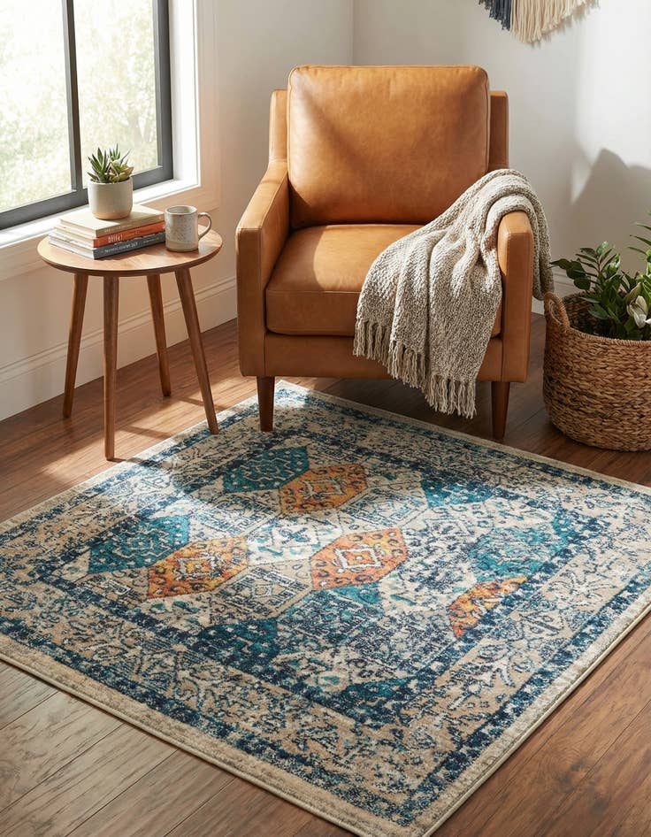 Detail image of 4' x 4' Lola Square Rug