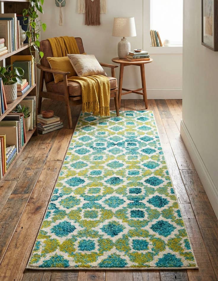Detail image of 2' x 6' Azalea Runner Rug