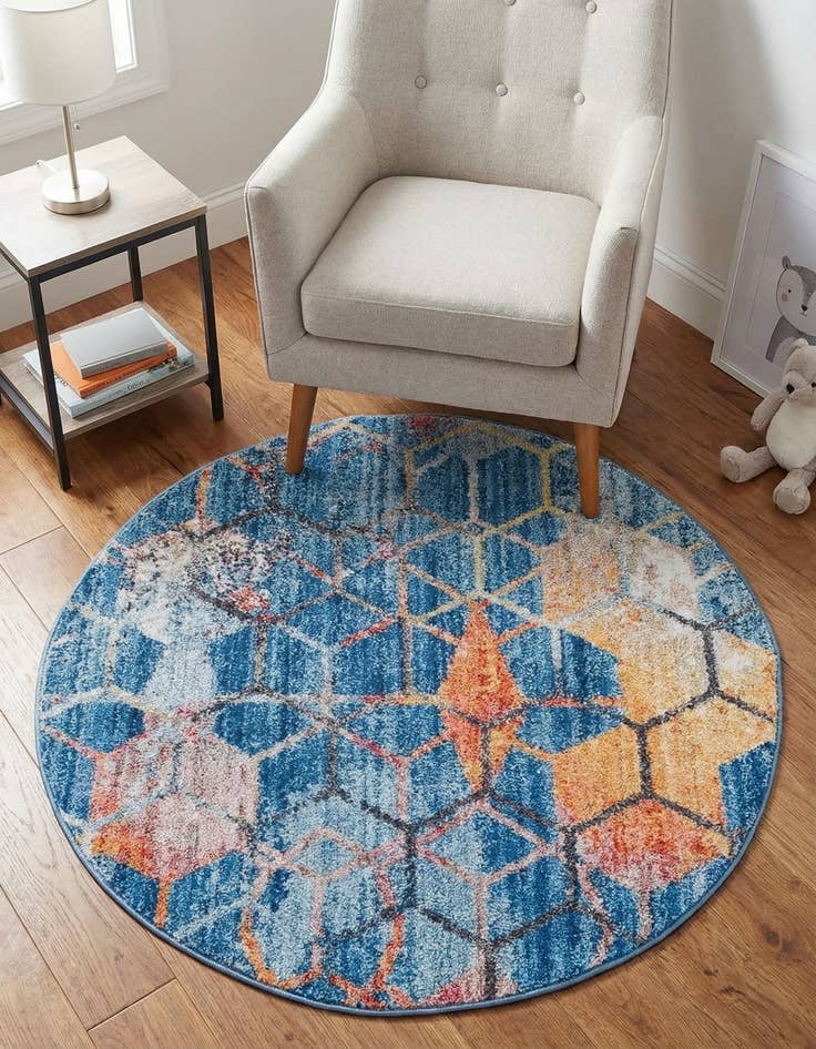 Detail image of  3' 3 x 3' 3 Andromeda Round Rug