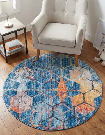 3' 3 x 3' 3 Andromeda Round Rug