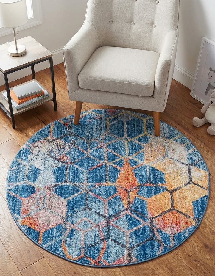 3' 3 x 3' 3 Andromeda Round Rug