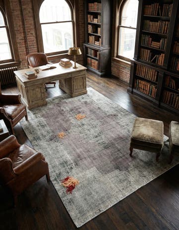 6' 1 x 9' 5 Hand Knotted Ultra Vintage Persian Wool Rug