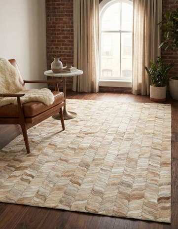 4' x 5' 11 Cowhide Stocks Rug