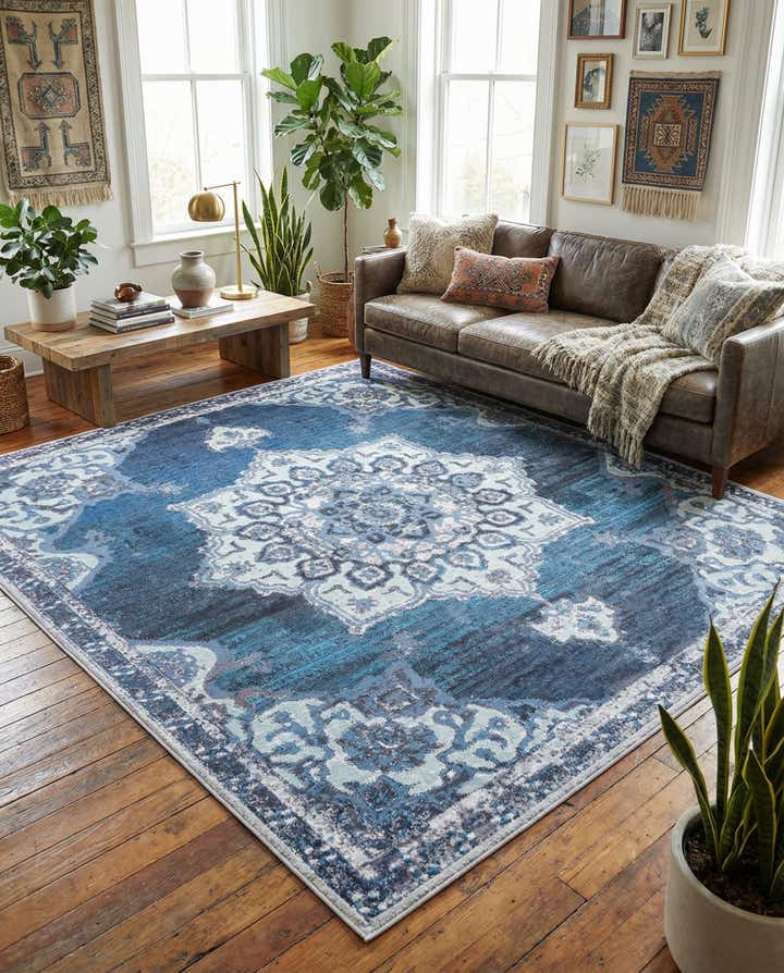 10' 6 x 10' 6 Washable Francesca Square Rug