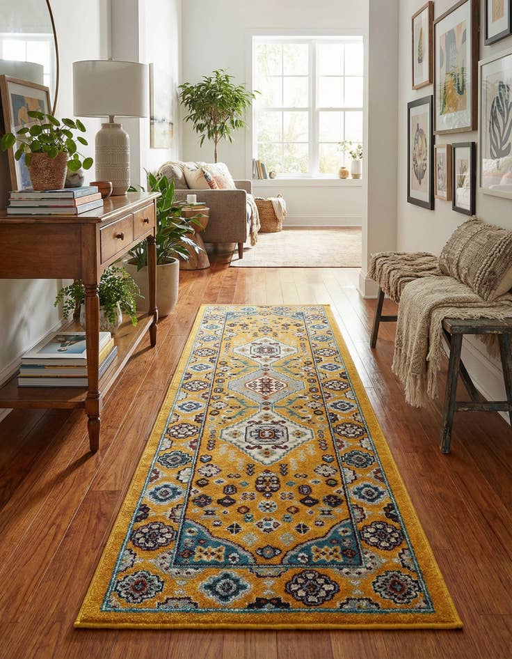 Detail image of 2' x 6' Kamala Washable Runner Rug
