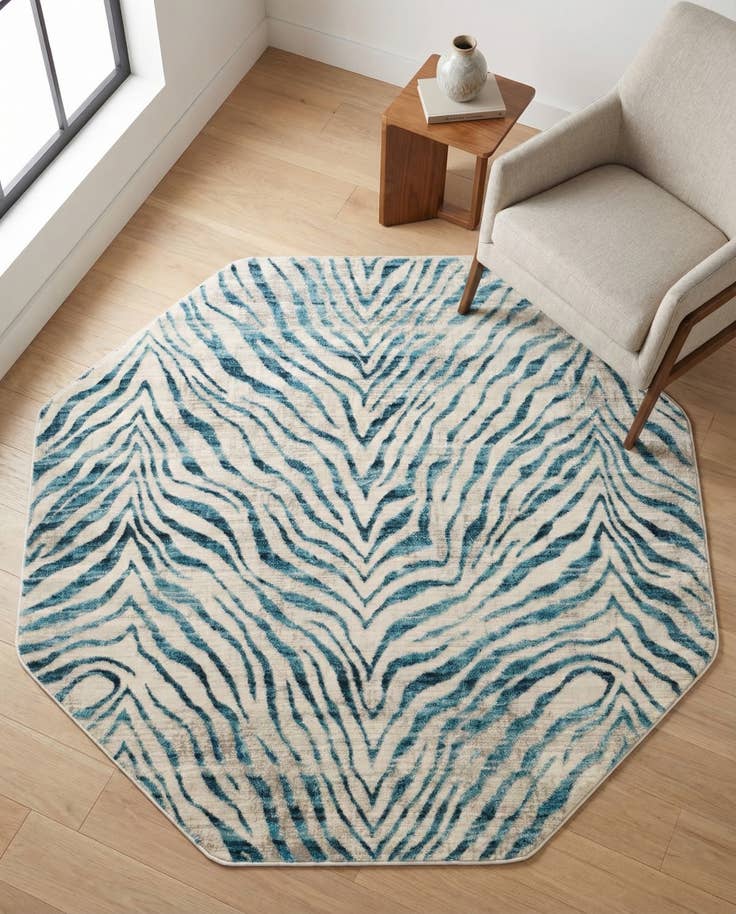 Detail image of 5' 3 x 5' 3 Finsbury Octagon Rug