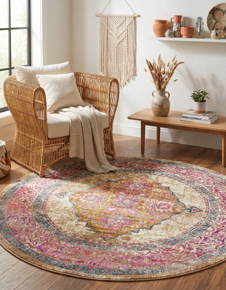 Detail image of 6' x 6' Aria Round Rug