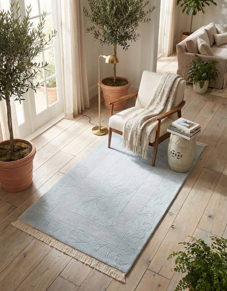 Detail image of 2' 9 x 5' 2 Hand Knotted Darya Wool Rug