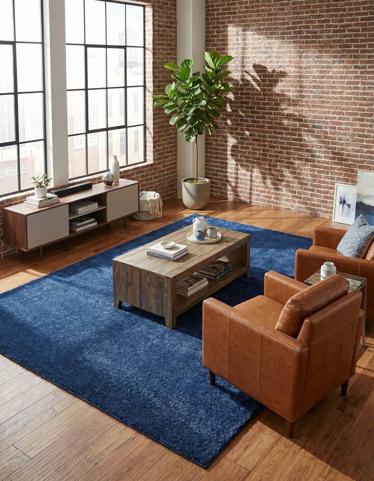 Detail image of 10' x 14' Solid Frieze Rug