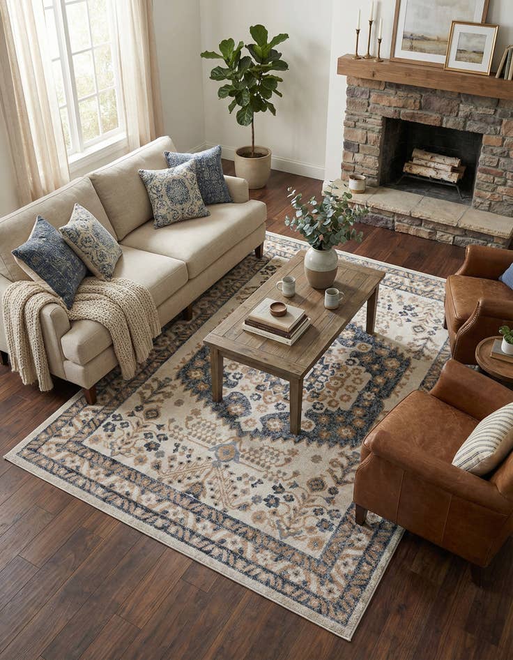 Detail image of 7' 10 x 11' Oxford Rug