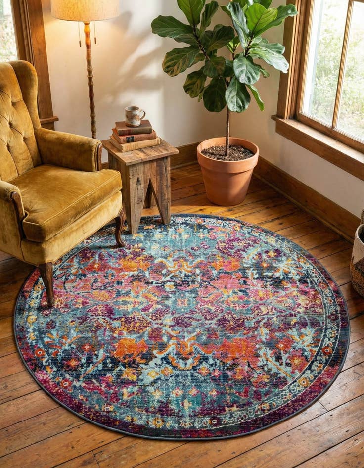 Detail image of 3' 7 x 3' 7 Budapest Round Rug