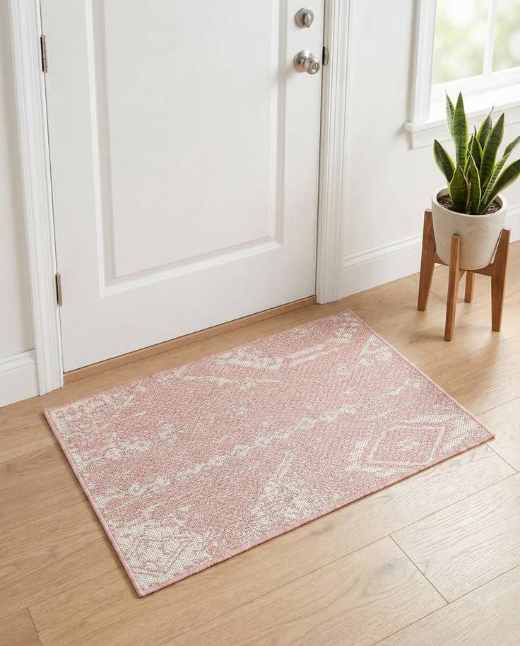 Detail image of 2' x 3' Easy-Clean Bohemian Indoor / Outdoor Rug