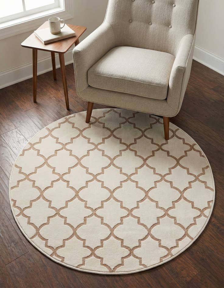 Detail image of Jill Zarin 3' 3 x 3' 3 Uptown Lincoln Center Round Rug