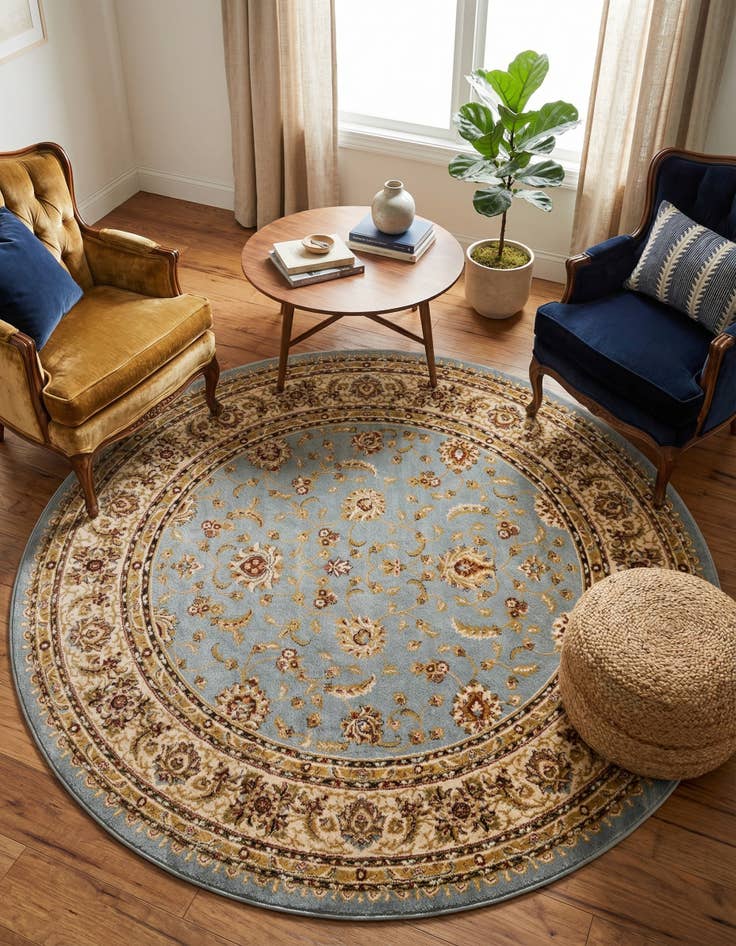 Detail image of 7' 10 x 7' 10 Aditi Round Rug
