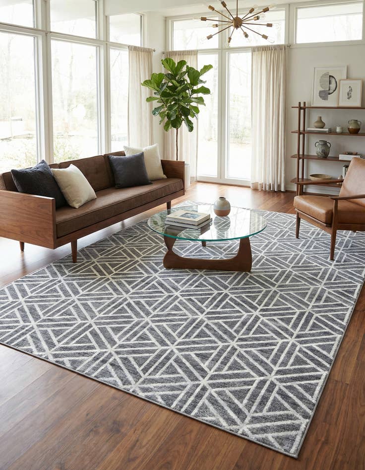 Detail image of  9' x 12' 2 Lattice Trellis Rug