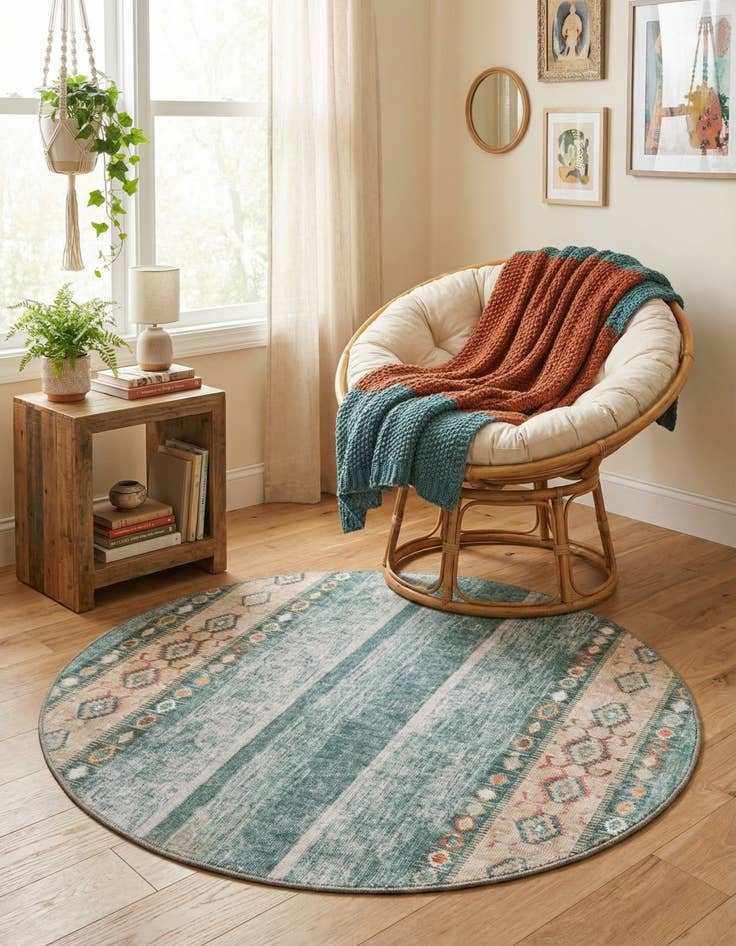 Detail image of 3' 6 x 3' 6 Timeless Round Rug