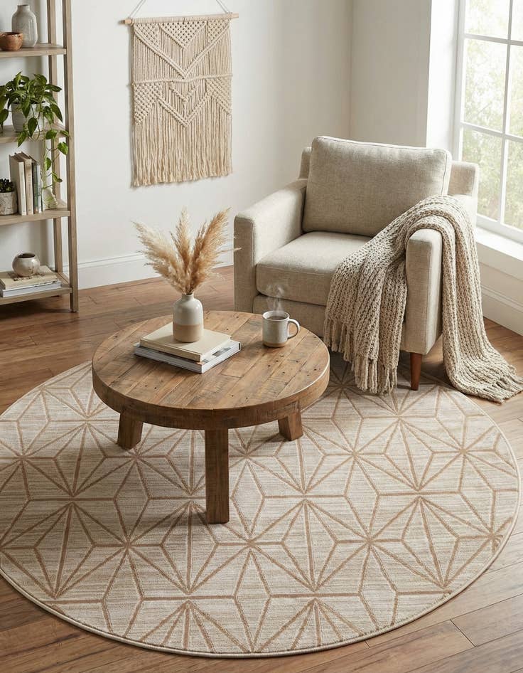 Detail image of Jill Zarin 4' x 4' Uptown Round Rug