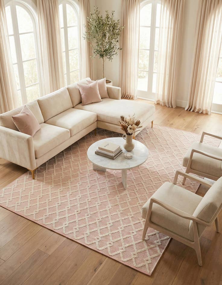 Detail image of 9' x 12'  Hand Knotted Jill Zarin Dorset Rug