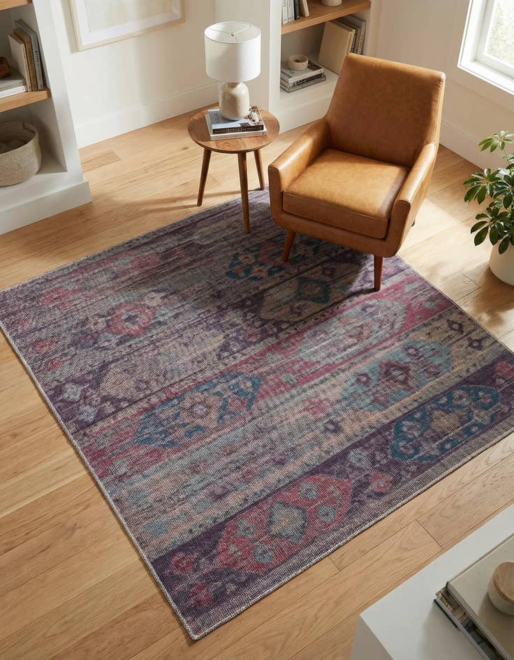 Detail image of 5' 3 x 5' 3  Washable Sisu Square Rug