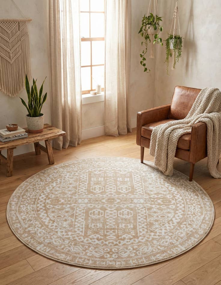 Detail image of 5' x 5' Oxford Round Rug