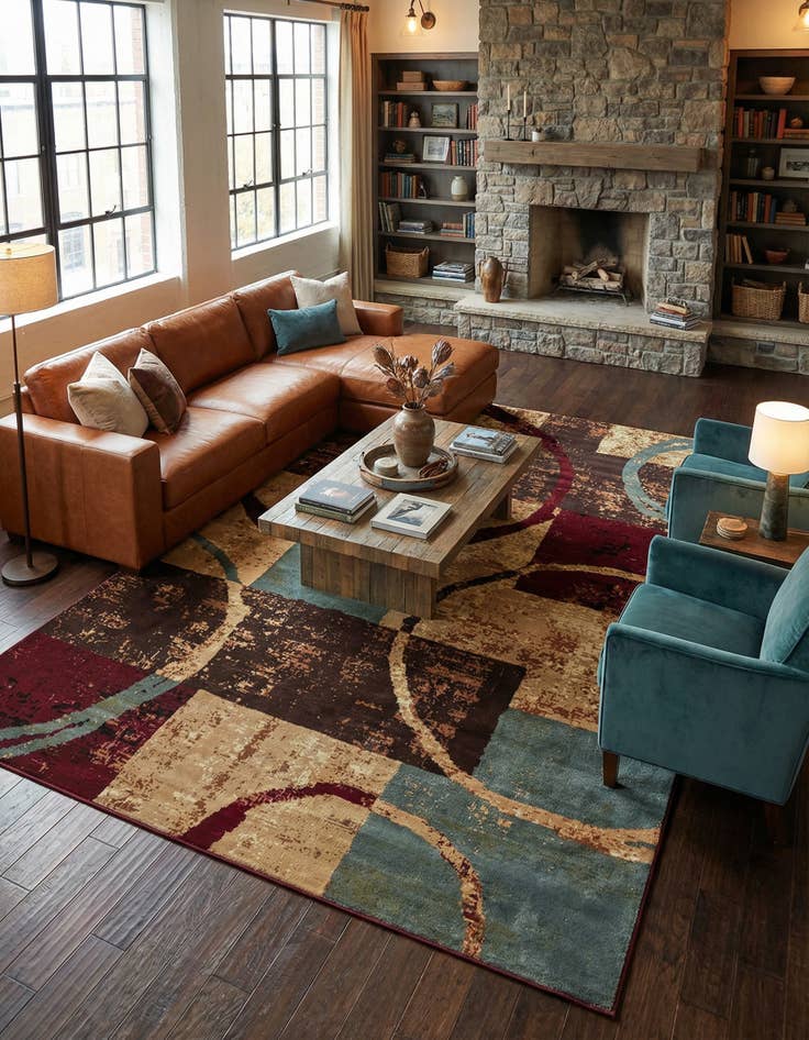 Detail image of 10' x 14' Coffee Shop Rug