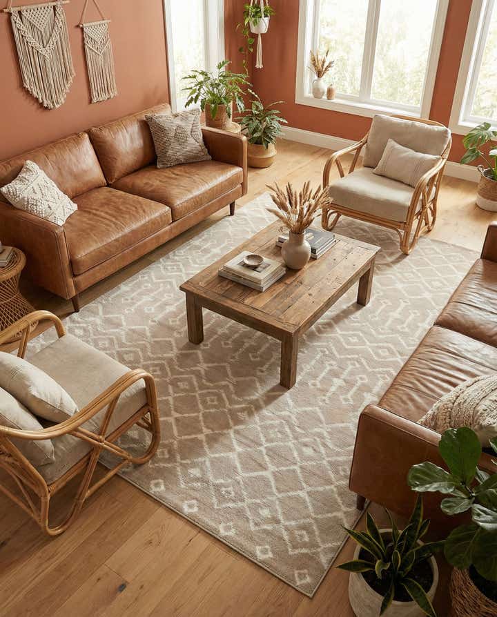 5' 3 x 8' Kasbah Trellis Rug