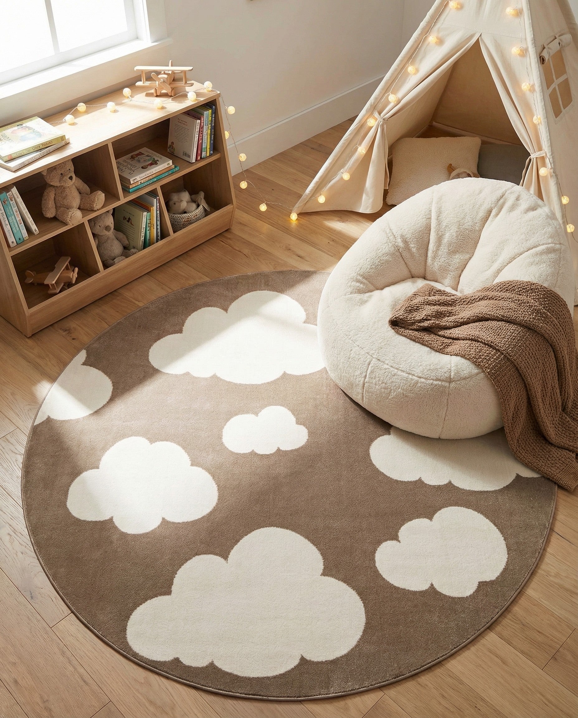 5' 3 x 5' 3 Whimsy Kids Round Rug
