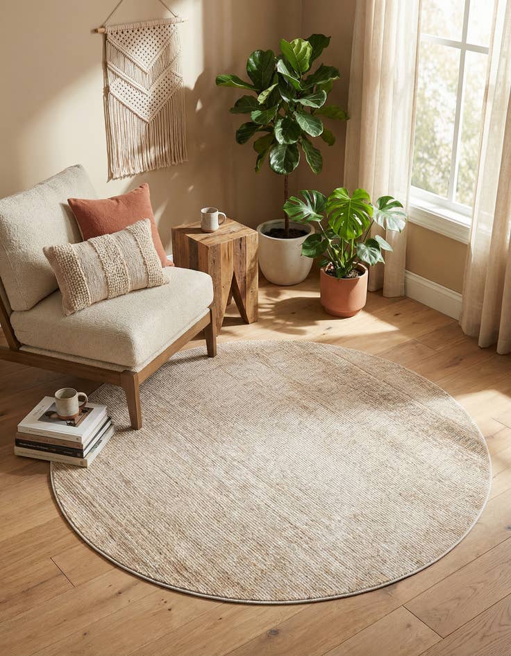 Detail image of 7' 10 x 7' 10 Gemstone Round Rug