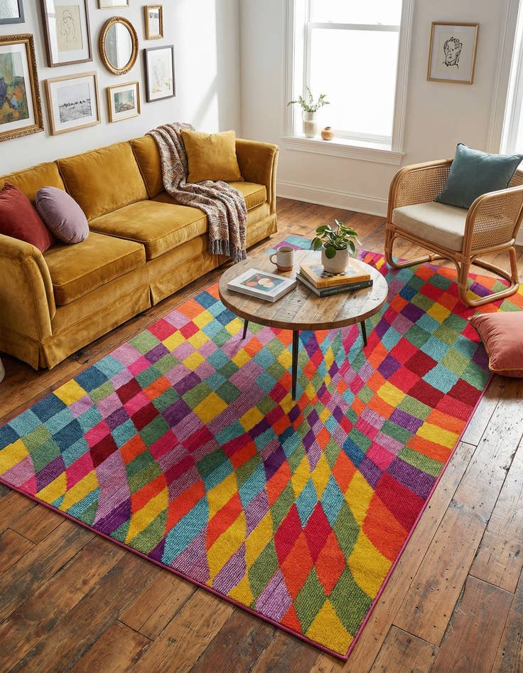 Detail image of 5' x 8' Washable Hyacinth Rug