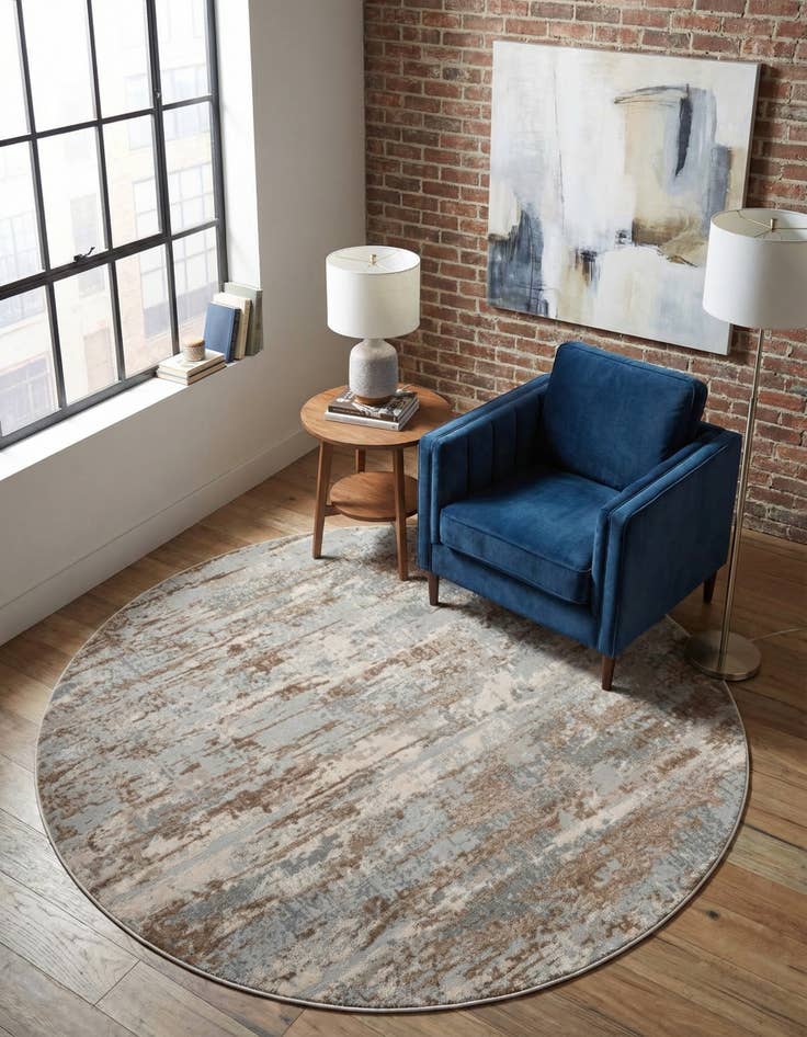 Detail image of 7' x 7' Caspian Round Rug