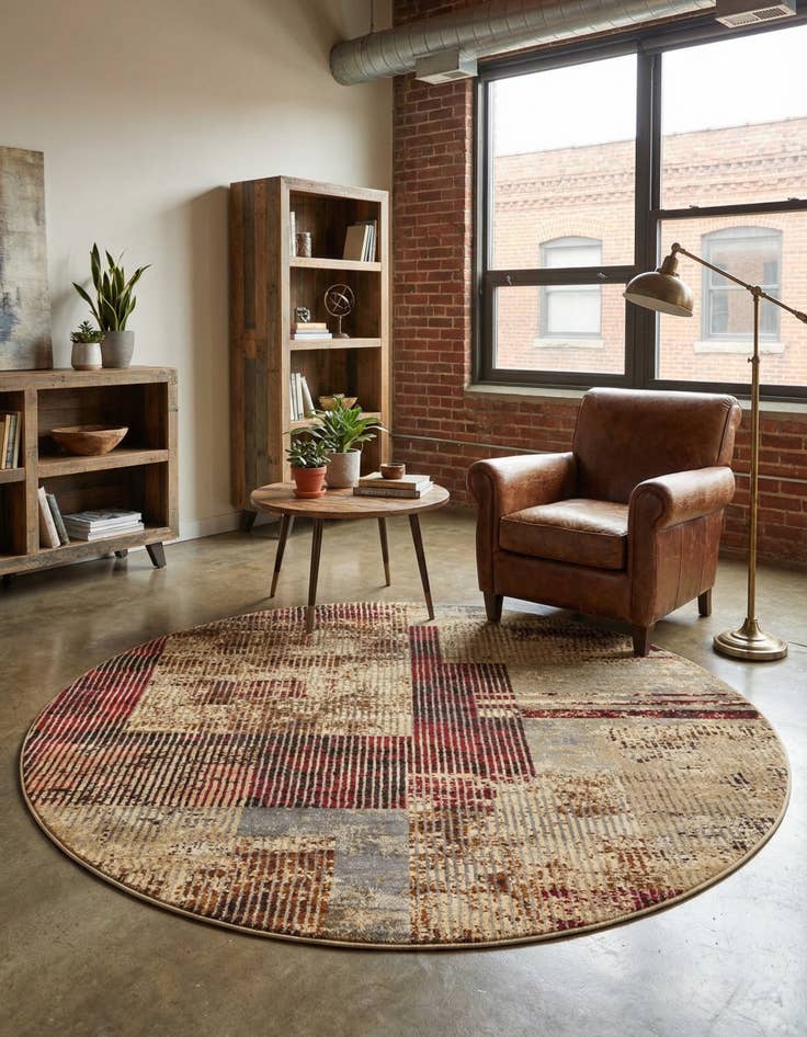 Detail image of  7' 10 x 7' 10 Saturn Round Rug