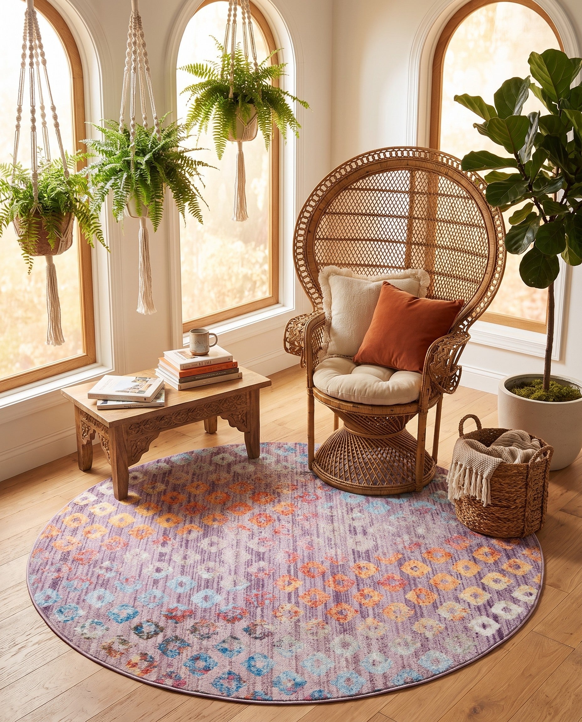 6' x 6' Andromeda Round Rug