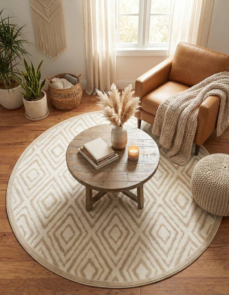 Detail image of 6' x 6' Hermitage Round Rug