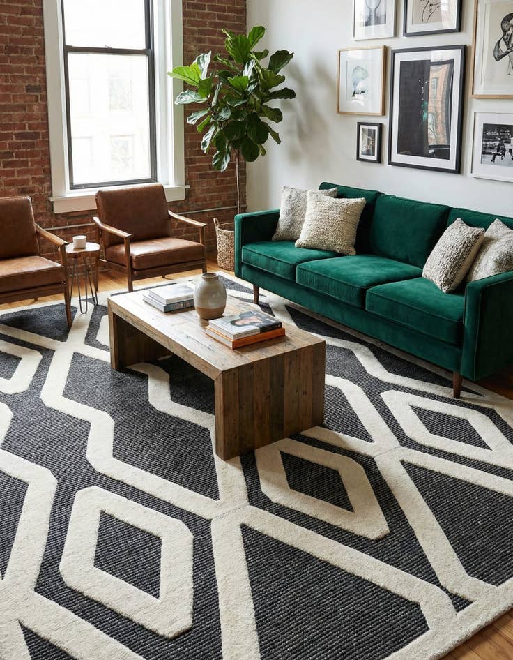 Detail image of 9' x 12' Prismatic Rug