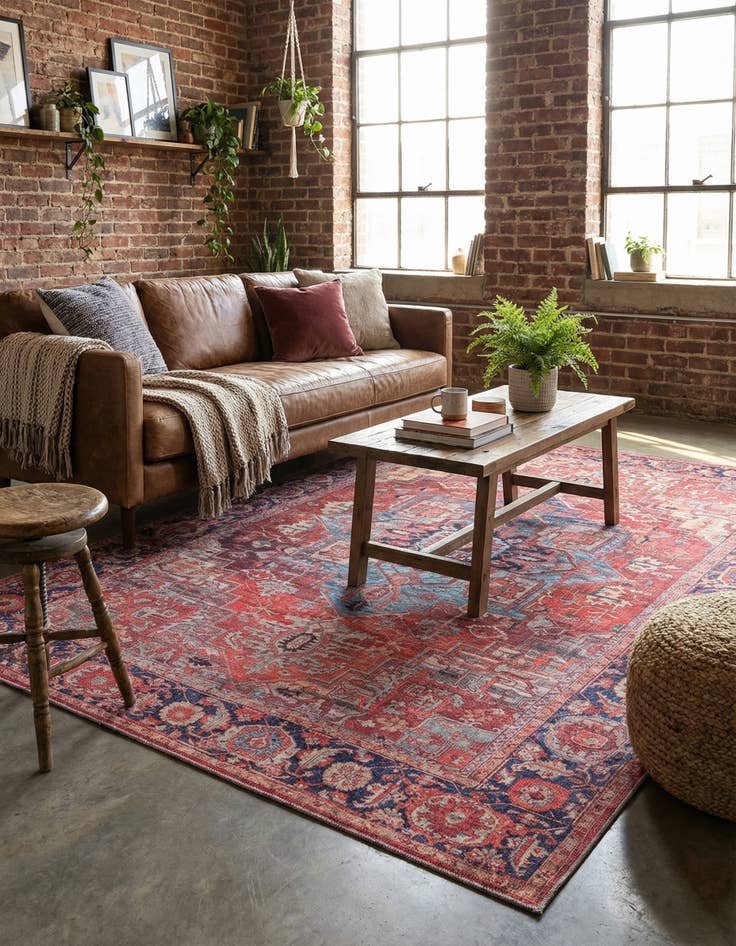 Detail image of 7' 3 x 10' Washable Maahru Rug