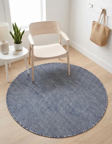3' 3 x 3' 3 Easy-Clean Jill Zarin Palm Springs Indoor / Outdoor Round Rug