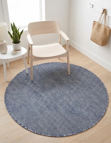 3' 3 x 3' 3 Easy-Clean Jill Zarin Palm Springs Indoor / Outdoor Round Rug