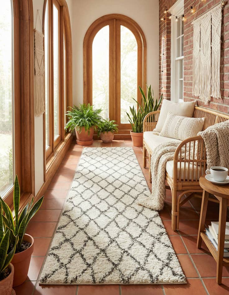 Detail image of 2' 7 x 10' Marrakesh Shag Runner Rug